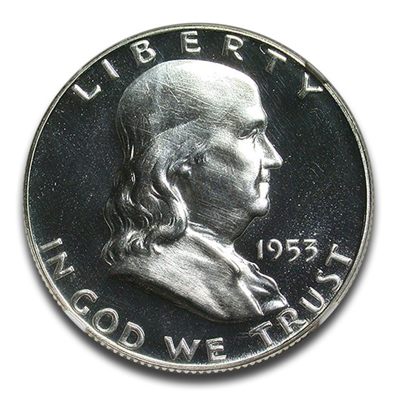 1953 Franklin Half Dollar PF-68 Cameo NGC CAC