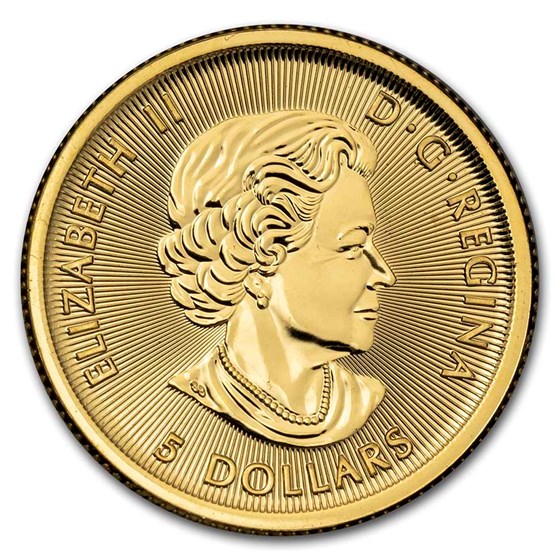 2019 Canada 1/10 oz Gold $5 Polar Bear BU