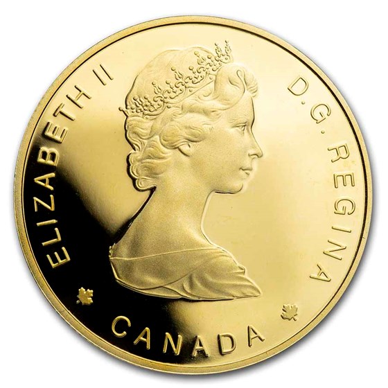 1988 Canada 1/4 oz Proof Gold $100 Bowhead Whale (Coin Only)