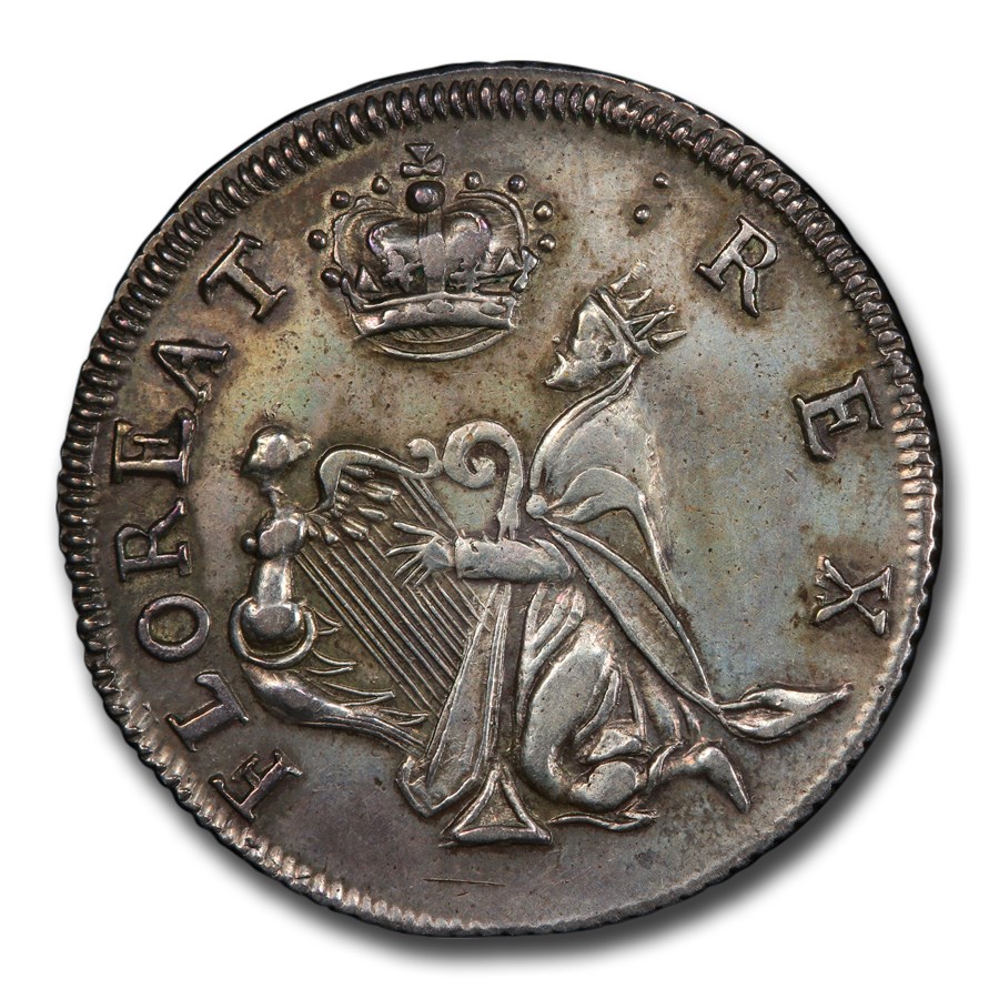 (1670-1675) St. Patrick New Jersey Silver 1 Farthing AU-55 PCGS