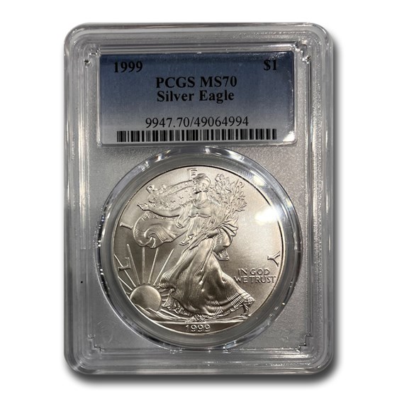 1999 American Silver Eagle MS-70 PCGS