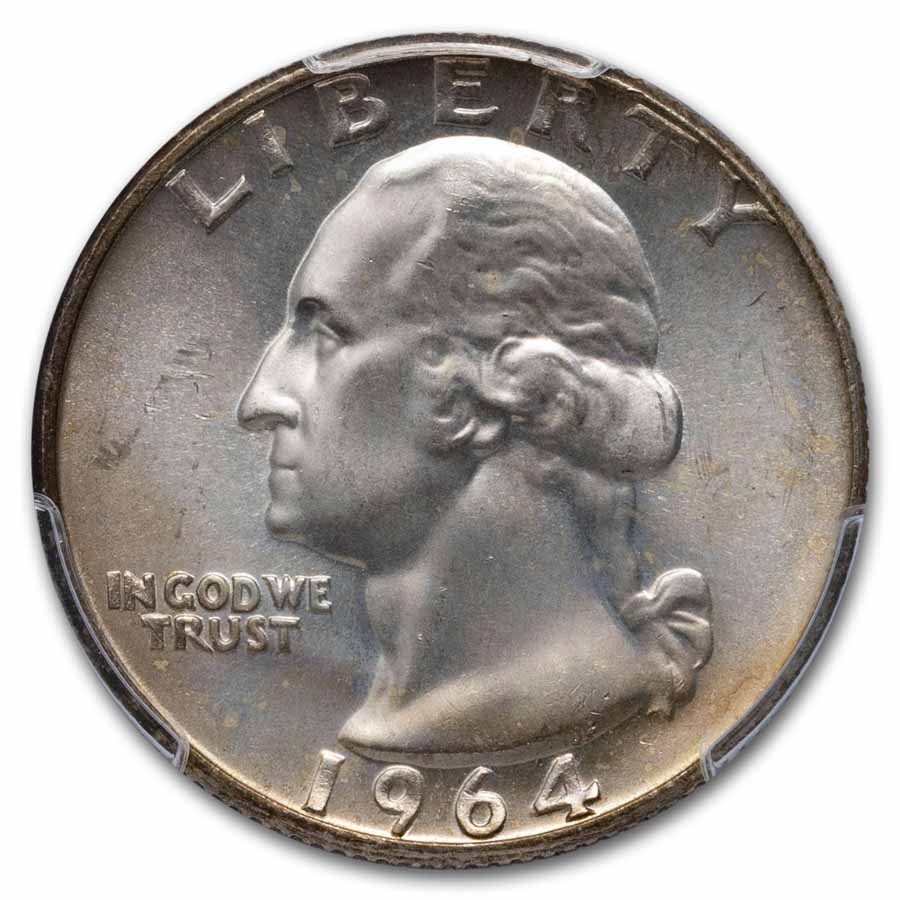 1964-D Washington Quarter MS-66 PCGS
