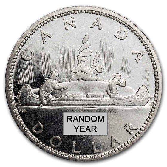 1958-1967 Canada Silver Dollar BU (ASW .60)