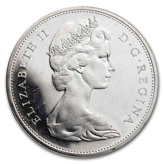 1958-1967 Canada Silver Dollar BU (ASW .60)