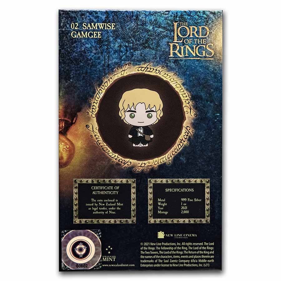 2021 Niue 1 oz Silver Chibi Coin Collection: Samwise Gamgee