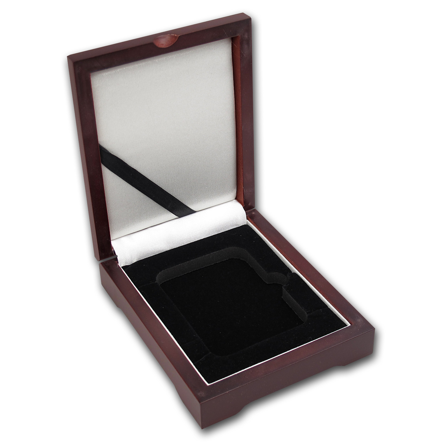 Wooden Slab Storage Box - Single Slab (Dark Mahogany)