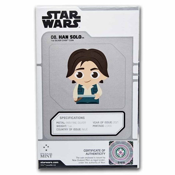 2021 Niue 1 oz Silver Chibi Coin Collection: Han Solo