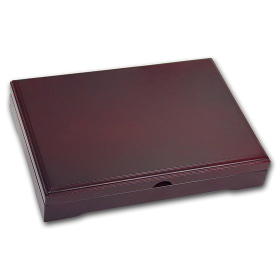 Wooden Slab Storage Box - Two Slab (Dark Mahogany)