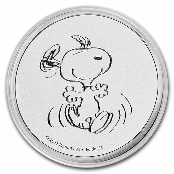 Peanuts® Snoopy 1 oz Silver Round