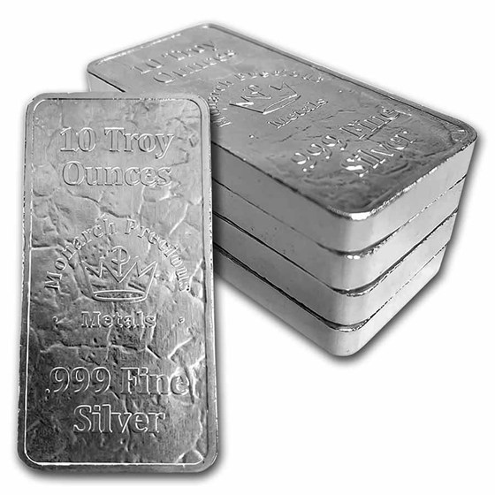 10 oz Silver Bar - MPM (Monarch, Struck)
