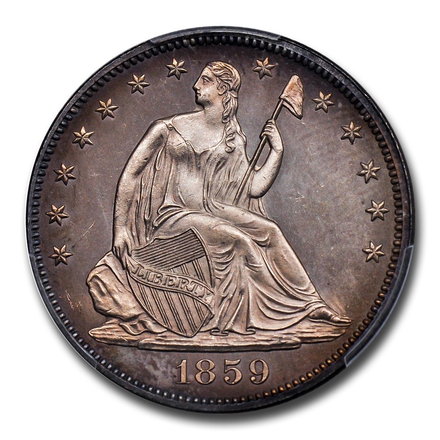 1859 Liberty Seated Half Dollar MS-66+ PCGS