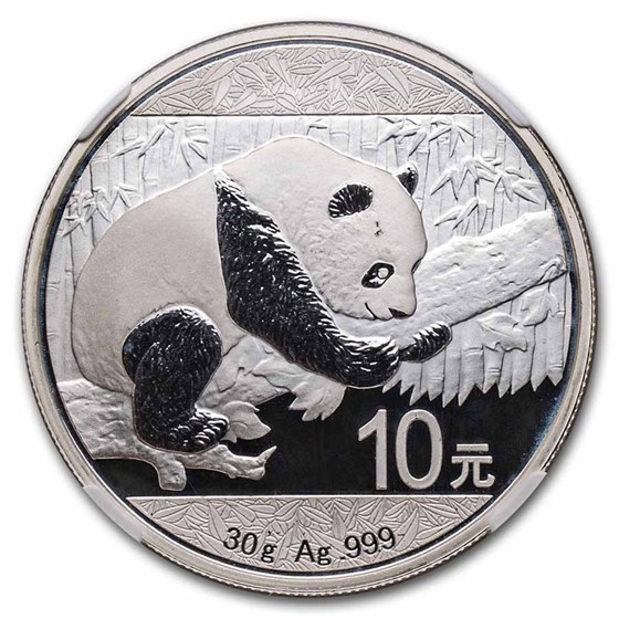 2016 China 30 gram Silver Panda MS-69 NGC (Early Releases)