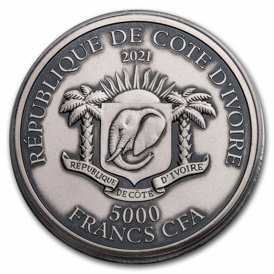 2021 Ivory Coast 10 oz Silver Edition Signature Owl 2-Coin Set