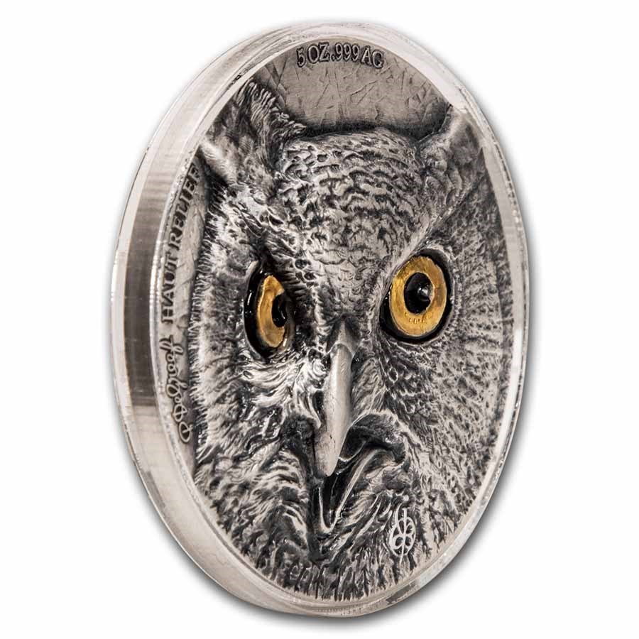 2021 Ivory Coast 10 oz Silver Edition Signature Owl 2-Coin Set