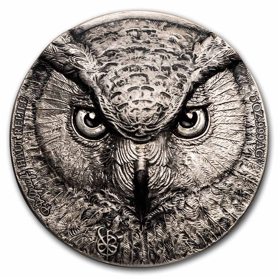 2021 Ivory Coast 10 oz Silver Edition Signature Owl 2-Coin Set