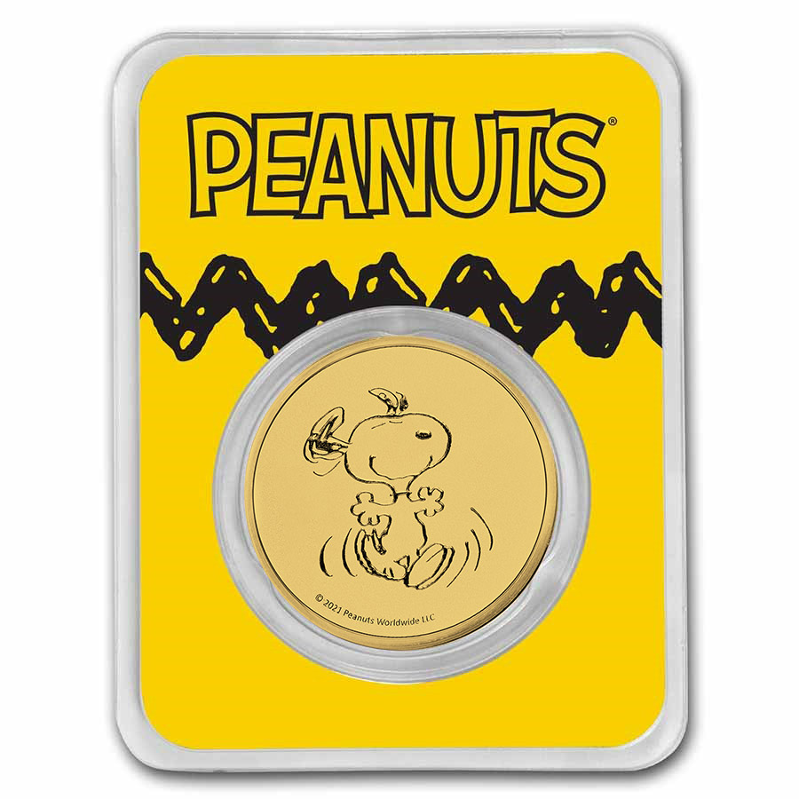 Peanuts® Snoopy 1 oz Gold Round in TEP