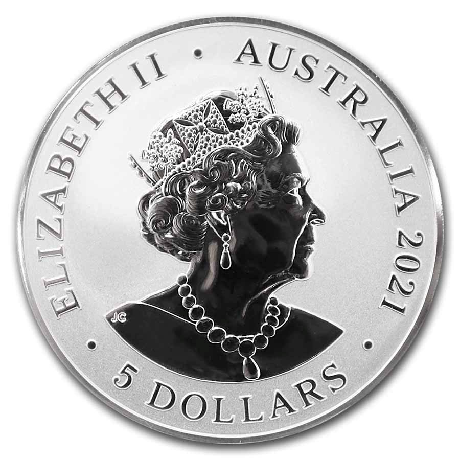 2021 Australia 5 oz Silver Redback Spider BU