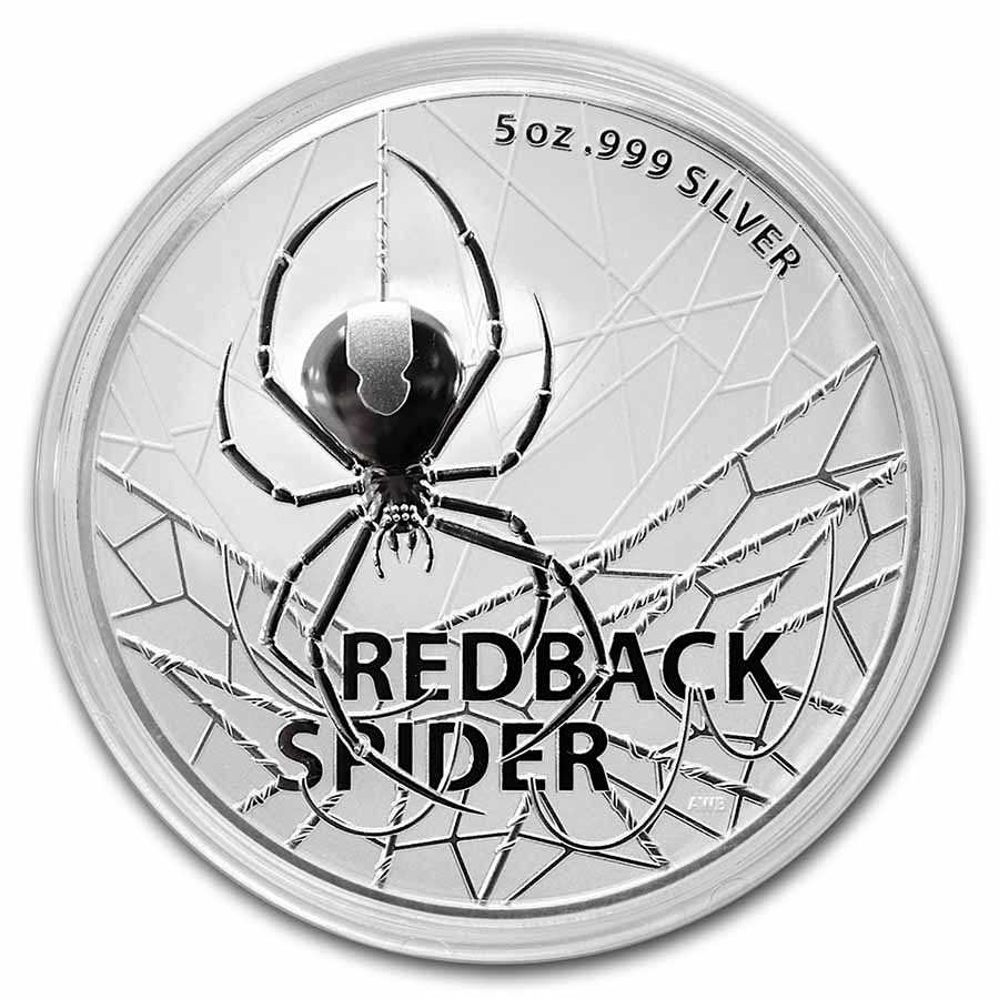 2021 Australia 5 oz Silver Redback Spider BU