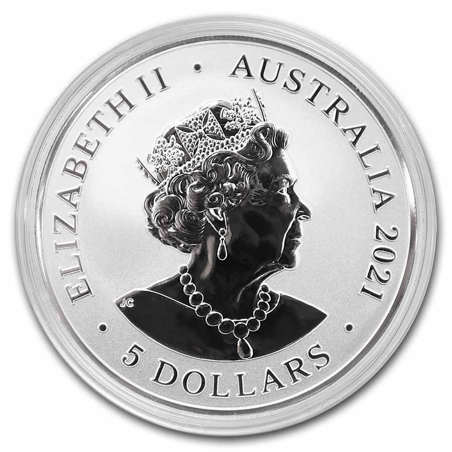 2021 Australia 5 oz Silver Redback Spider BU