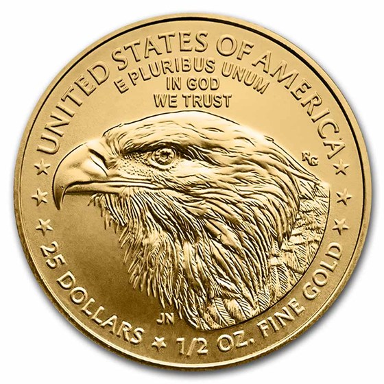 2021 1/2 oz American Gold Eagle (Type 2) MS-70 PCGS (FDI)