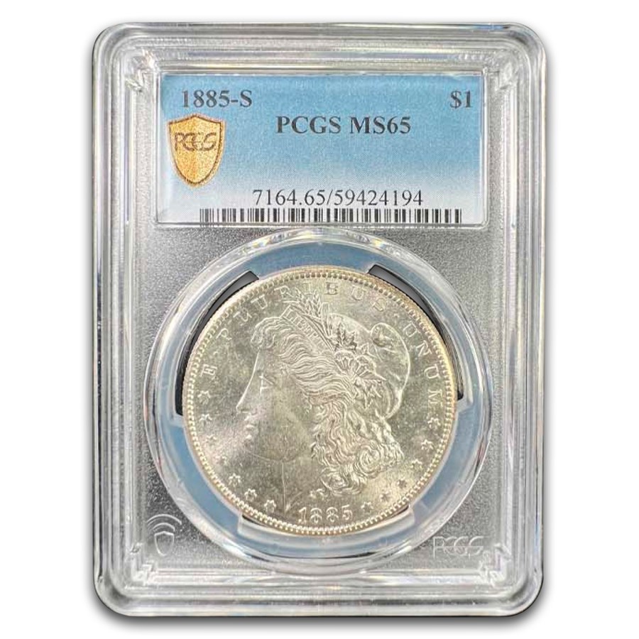 1885-S Morgan Dollar MS-65 PCGS
