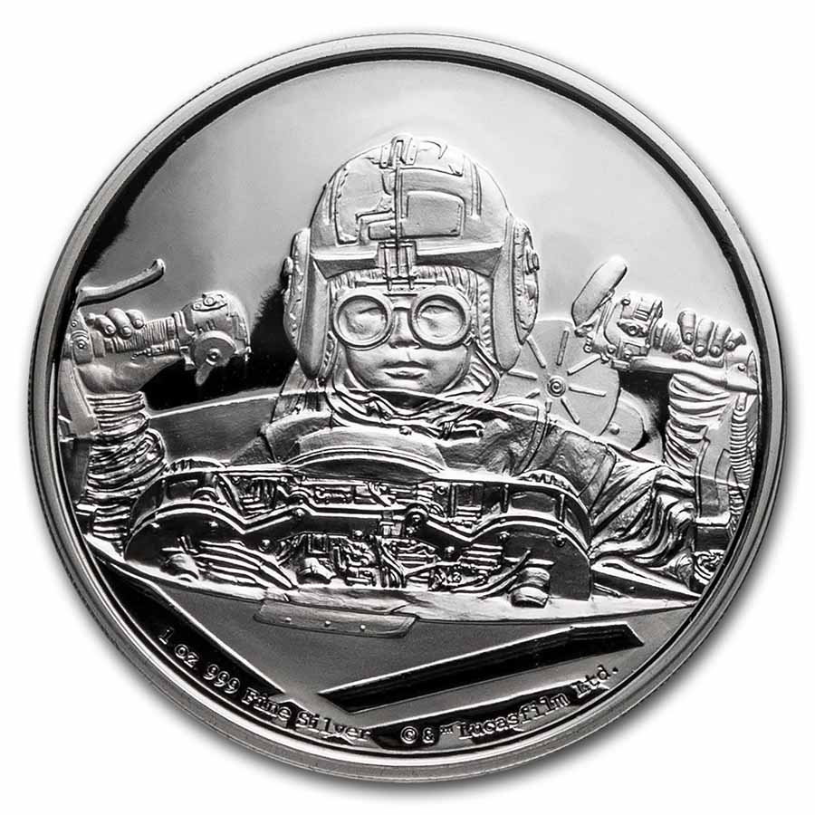 2021 Niue 1 oz Silver Star Wars Anakin Skywalker (Box & COA)