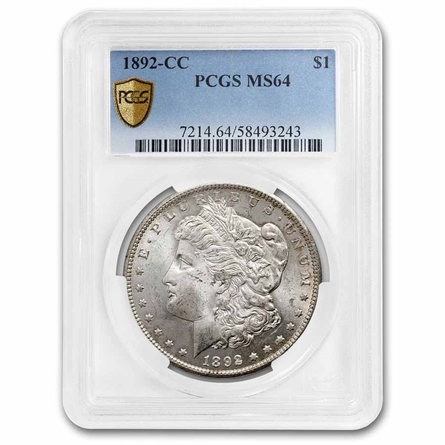 1892-CC Morgan Dollar MS-64 PCGS
