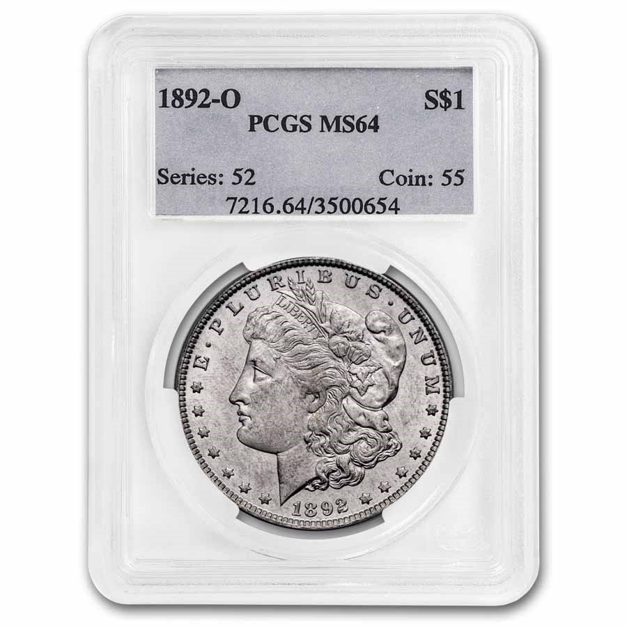 1892-O Morgan Dollar MS-64 PCGS