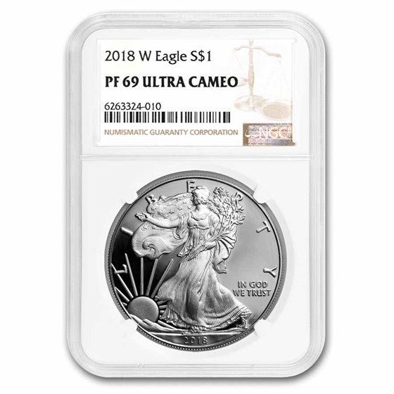 2018-W Proof American Silver Eagle PF-69 NGC