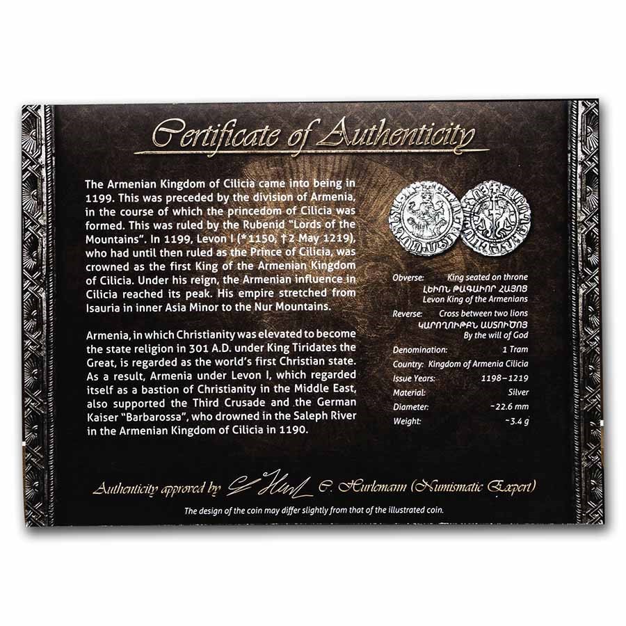 Armenia Kingdom of Cilicia Silver Tram Presentation Set