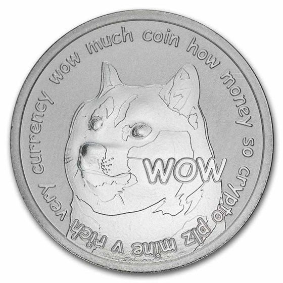 1 oz Silver Round - Dogecoin Round