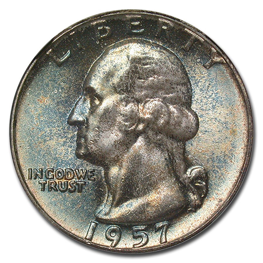 1957 Washington Quarter MS-67+ NGC CAC