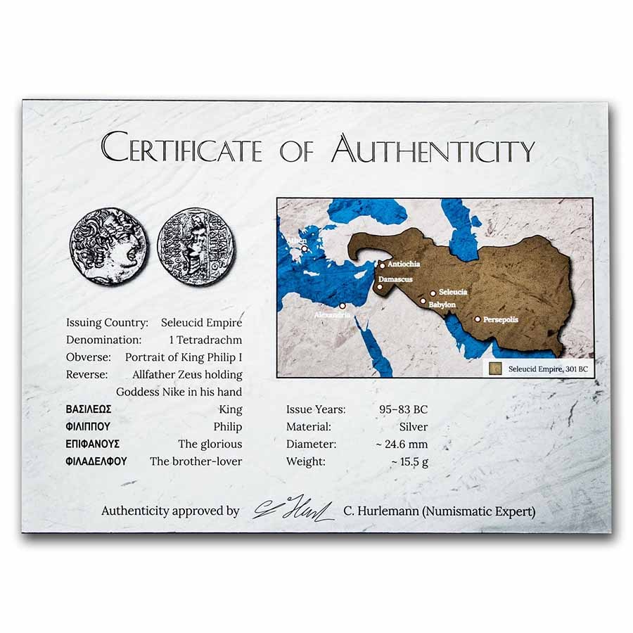 The Seleucid Empire's Fall Silver Tetradrachm Presentation Set