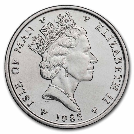 1985 Isle of Man 1 oz Platinum Noble BU