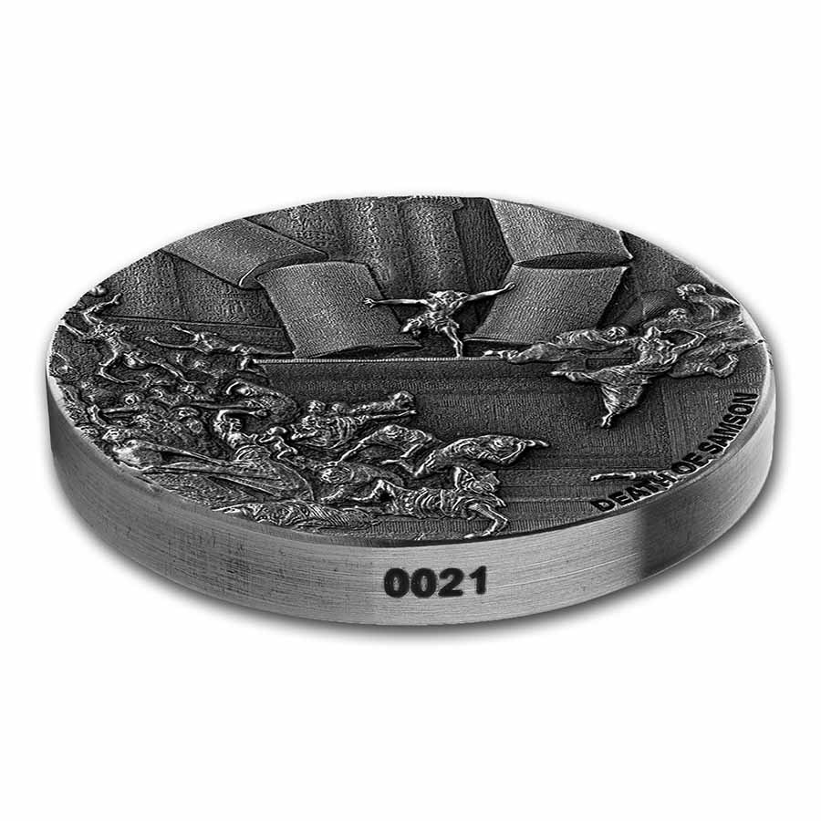 2021 2 oz Silver Coin - Biblical Series (Death of Samson)