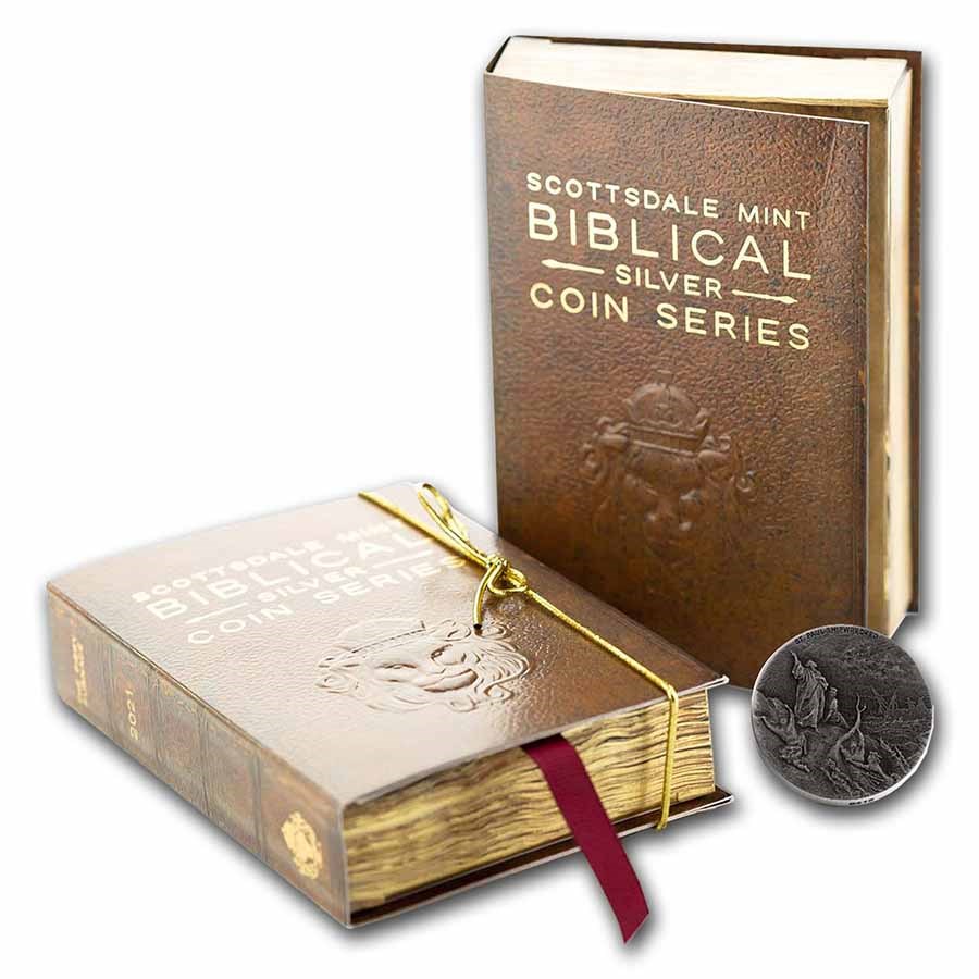 2021 2 oz Silver Coin Biblical Series (St. Paul Shipwrecked)