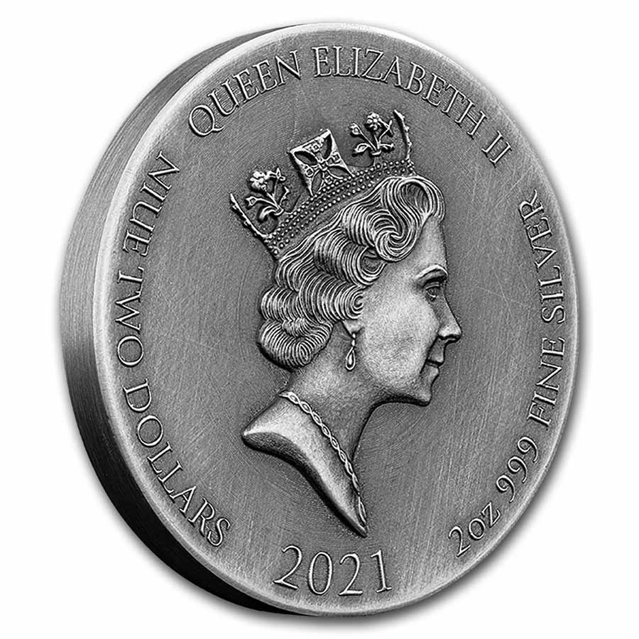 2021 2 oz Ag Coin - Biblical Series (Transfiguration of Jesus)