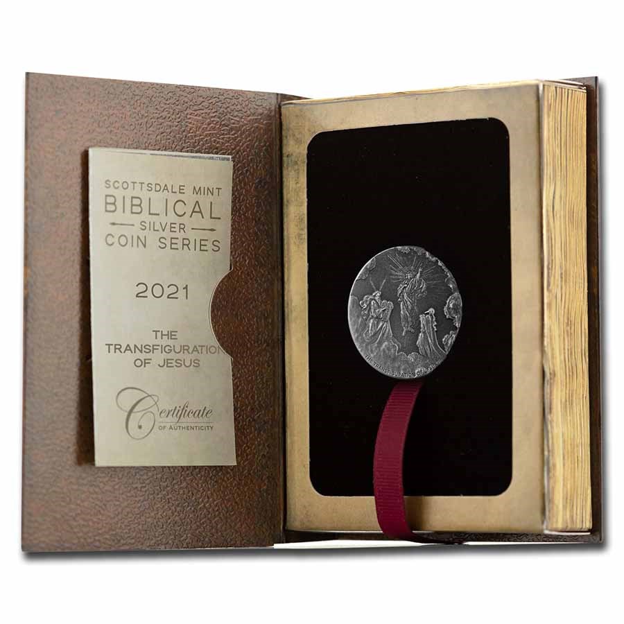 2021 2 oz Ag Coin - Biblical Series (Transfiguration of Jesus)