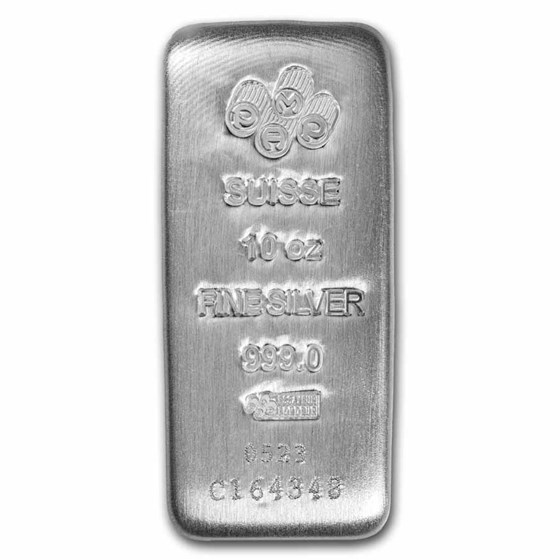 10 oz Silver Bar - PAMP Suisse (Serialized)