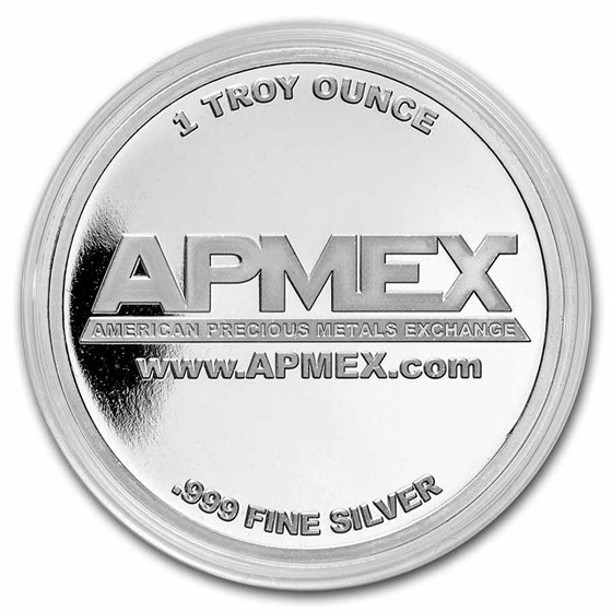 1 oz Silver Colorized Round - APMEX - Happy Anniversary, Balloons