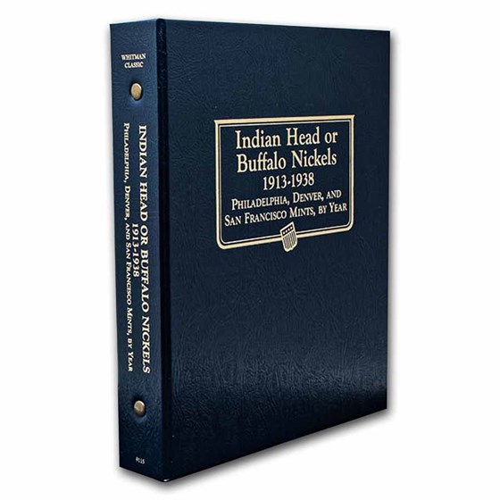 Whitman Coin Album #9115 - Buffalo Nickels 1913-1938
