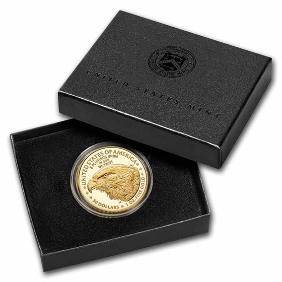 2021-W 1 oz Proof American Gold Eagle (Type 2) (w/Box &amp; COA)