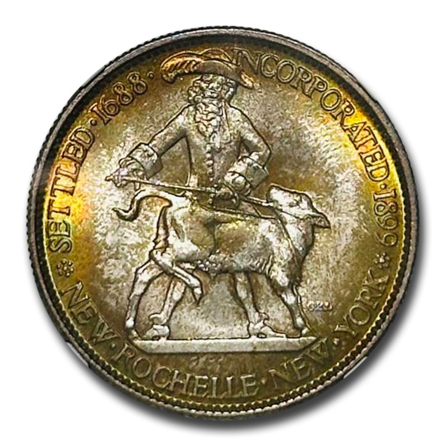 1938 New Rochelle Half Dollar MS-68 NGC