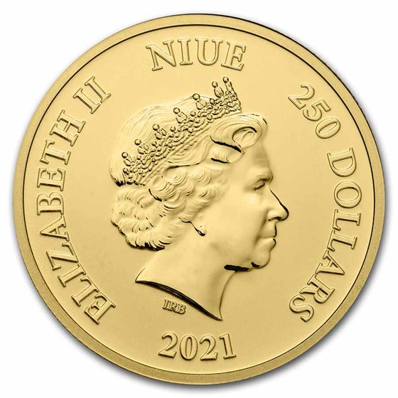 2021 Niue 1 oz Gold $250 Disney Lion King: Hakuna Matata BU