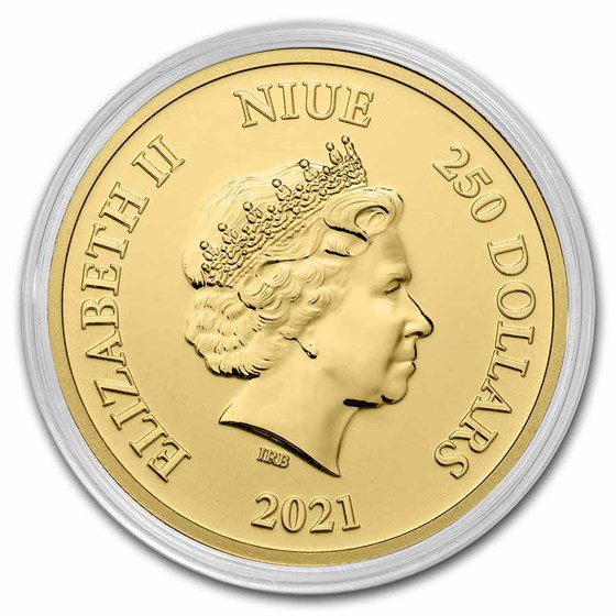 2021 Niue 1 oz Gold $250 Disney Lion King: Hakuna Matata BU