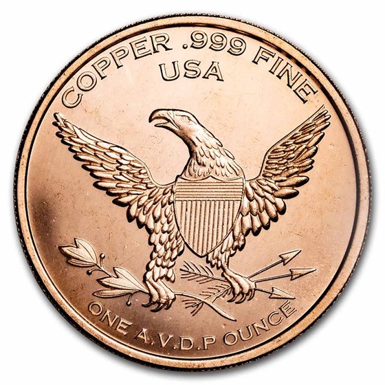 1 oz Copper Round - Grizzly Bear