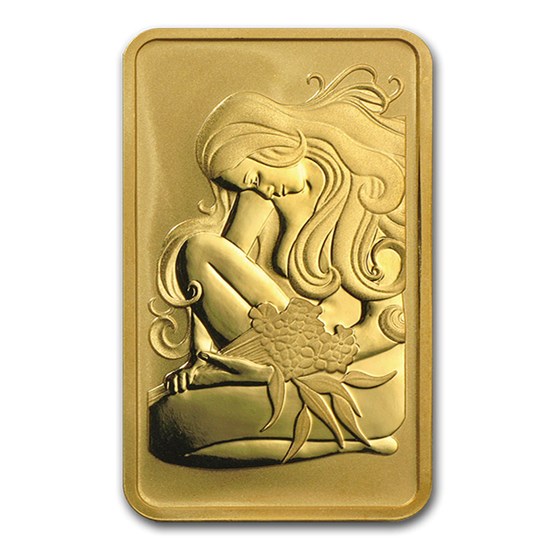 1 gram Gold Bar - The Perth Mint Oriana (In Assay)