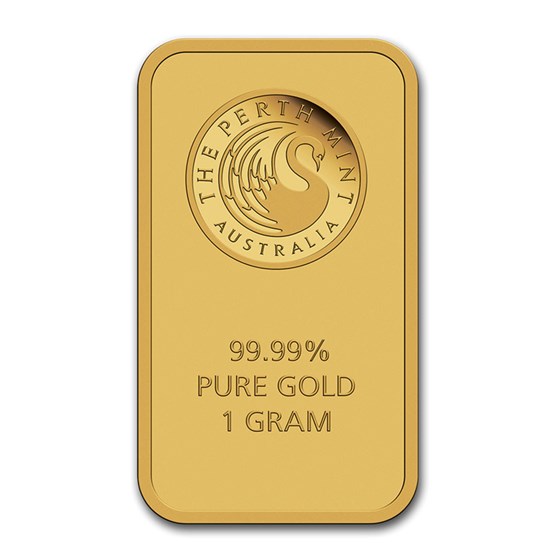 1 gram Gold Bar - The Perth Mint Oriana (In Assay)