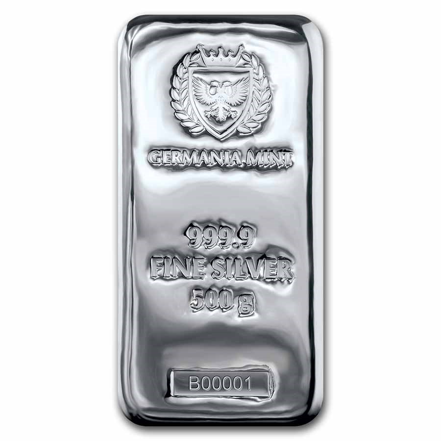 500 gram Silver Bar - Germania Mint (Serialized) 500 gram Silver Bar - Germania Mint (Serialized)