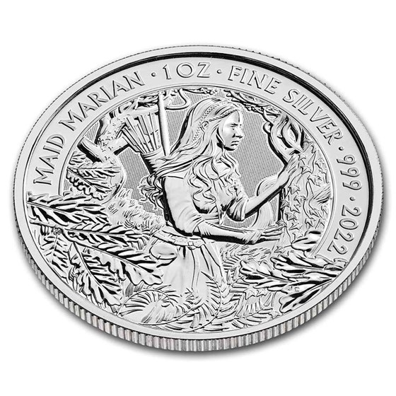 2022 Great Britain 1 oz Silver Myths &amp; Legends: Maid Marian BU